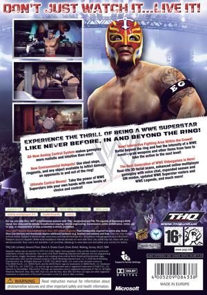 Wwe Smackdown Vs Raw 07 Xbox360 Back Cover
