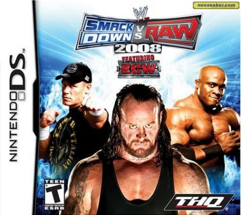 WWE SmackDown vs. RAW 2008 DS Front cover