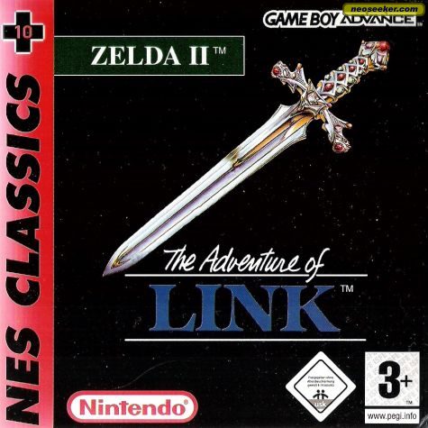 Classic NES Series: Zelda II GBA Front cover