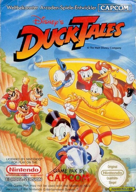 Disney's DuckTales NES Front cover