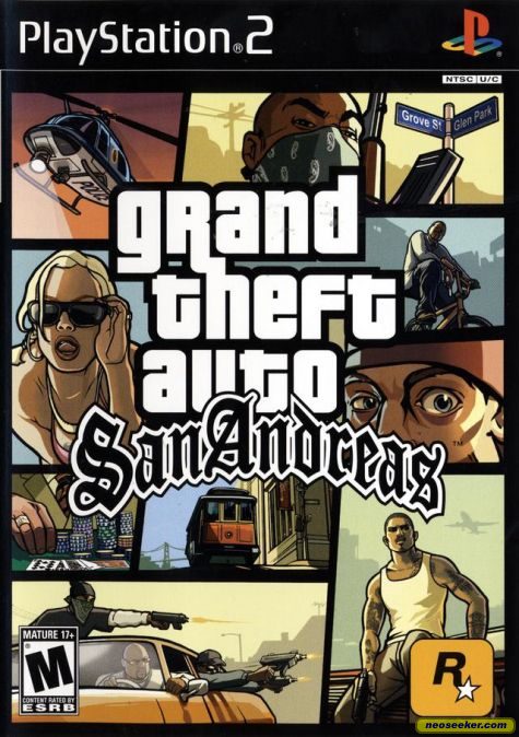 Grand Theft Auto: San Andreas PS2 Front cover