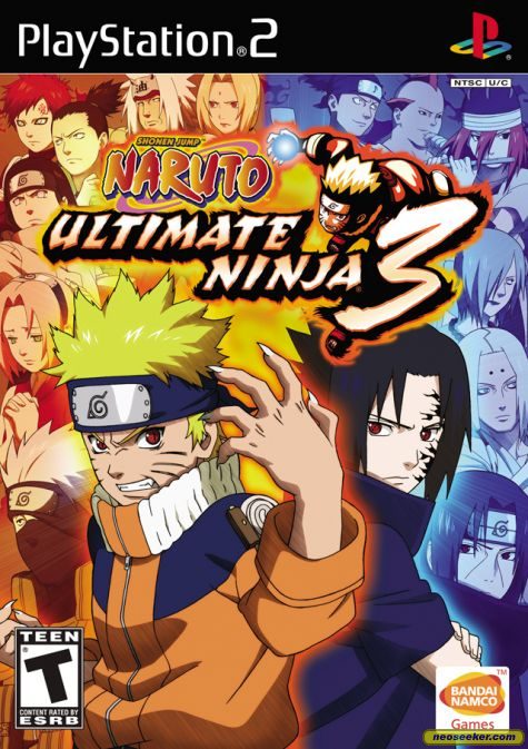 Naruto: Ultimate Ninja 3 PS2 Front cover