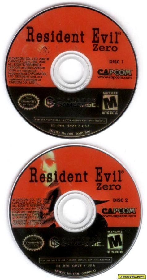 Resident Evil Zero Gc Media Cover