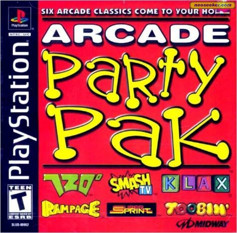 Arcade Party Pak PSX Front cover