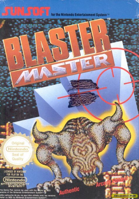 Blaster Master NES Front Cover