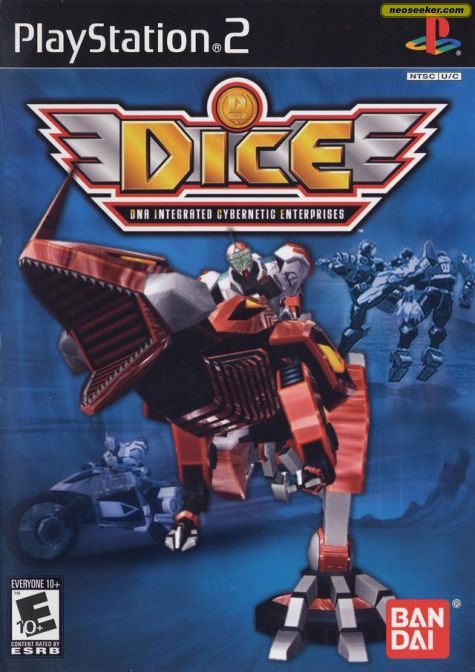 DICE: DNA Integrated Cybernetic Enterprises PS2 Front cover