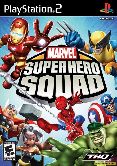 Marvel Super Hero Squad PS2 Front cover