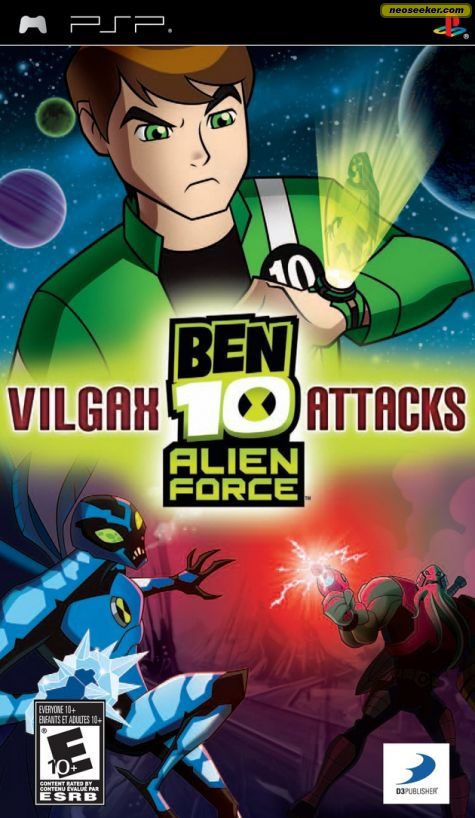 Ben 10 Alien Force Vilgax Attacks PSP Front Cover ben-10-alien-force-vilgax-attacks-psp-front-cover