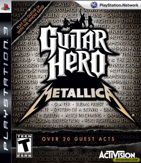 Download Guitar Hero: Metallica PS3 Front cover Yellowimages Mockups