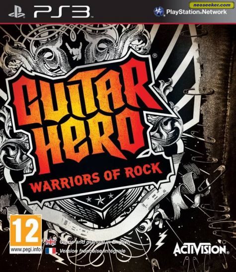 Guitar Hero: Warriors of Rock PS3 Front cover