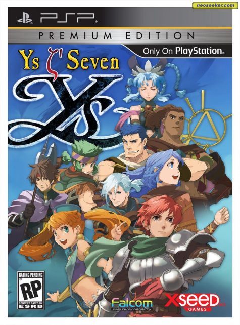 Ys Seven PSP Front cover