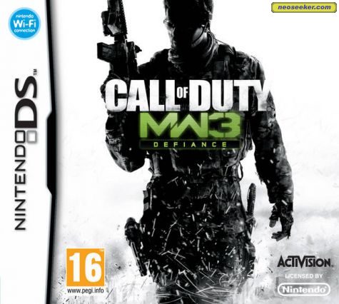 Call of Duty: Modern Warfare 3: Defiance DS Front cover