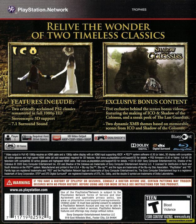 Custom Ps3 Cover Ico and Shadow of the Colossus by chucky13 on DeviantArt