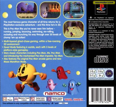 Pac man best sale 20th anniversary ps1