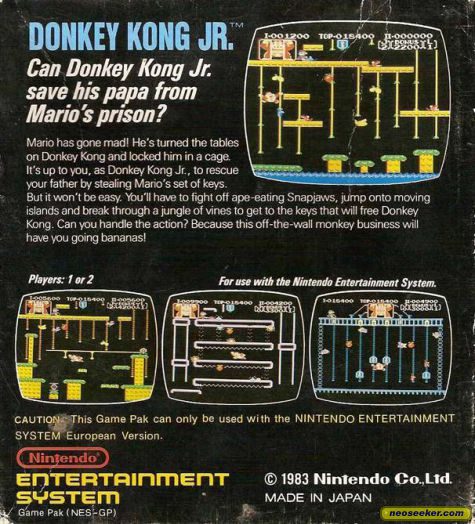 Donkey Kong Jr. - NES - PAL (Europe)