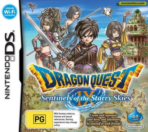 Dragon Quest IX: Sentinels of the Starry Skies DS Front cover