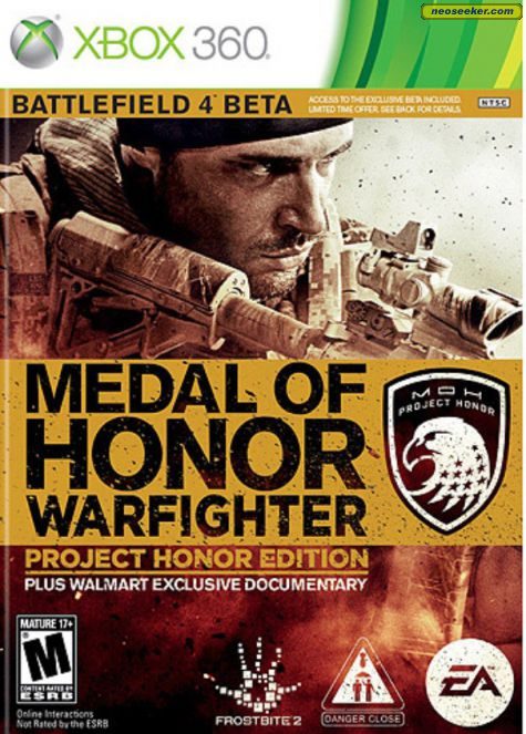 Medal of Honor: Warfighter XBOX360 Front cover