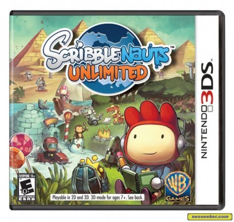 Scribblenauts Unlimited 3DS Front cover