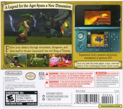 The Legend of Zelda: Ocarina of Time 3D - 3DS - Nintendo - Jogos