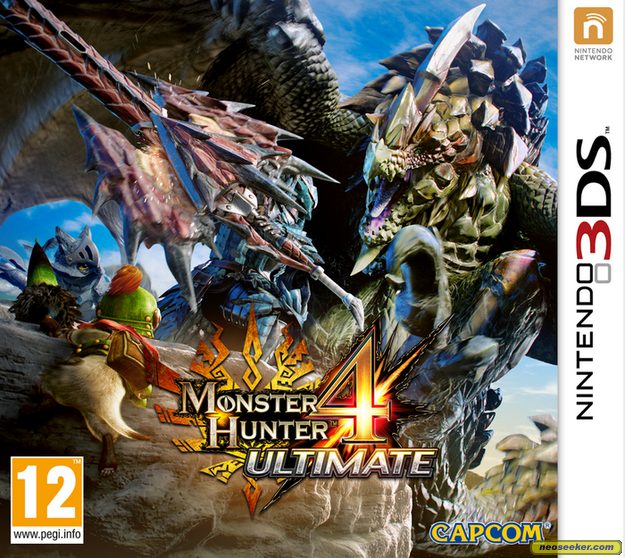 Monster Hunter 4 Ultimate 3ds Front Cover