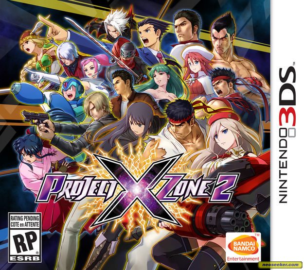 Project X Zone 2 3DS Front cover