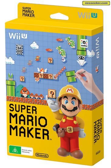 Super Mario Maker wii-u Front cover