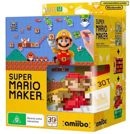 Super Mario Maker wii-u Front cover