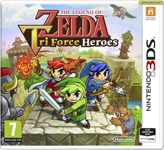 The Legend of Zelda: Tri Force Heroes 3DS Front cover