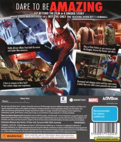 the amazing spider man 2 game cover