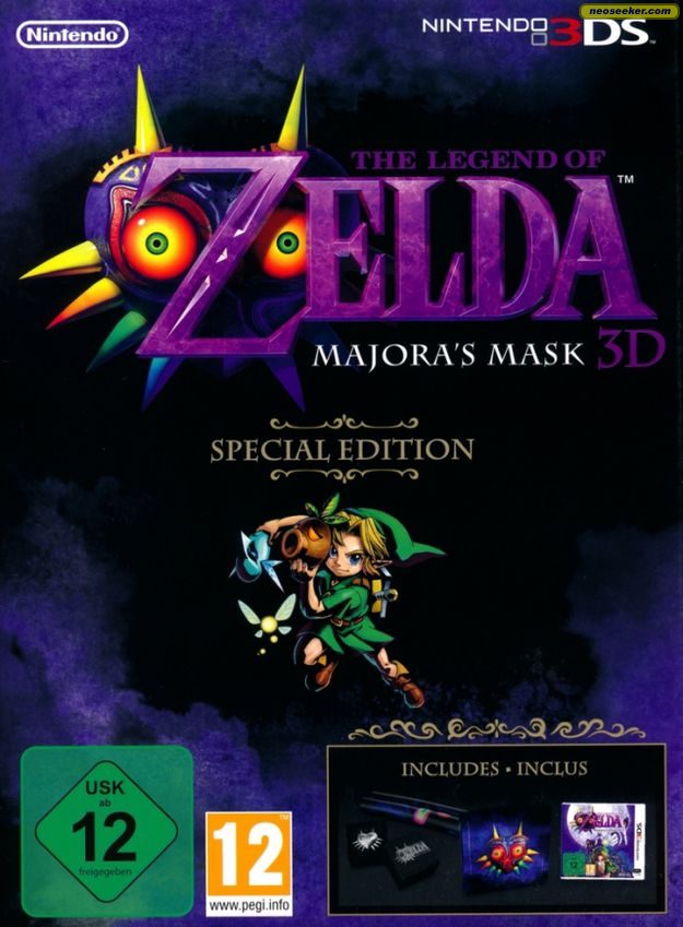 The Legend of Zelda: Majora's Mask 3D 3DS Front cover