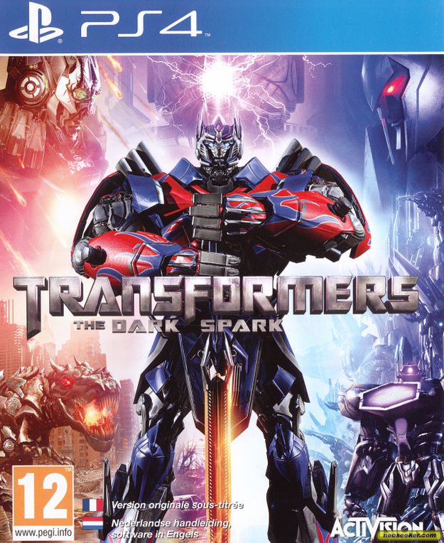 Transformers Rise of the Dark Spark PS4 Front cover