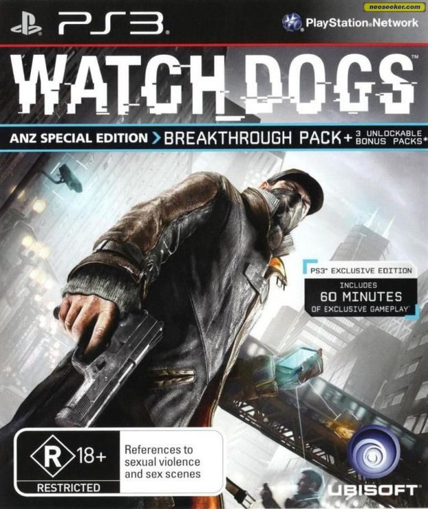 Watch Dogs Ps3 Front Cover