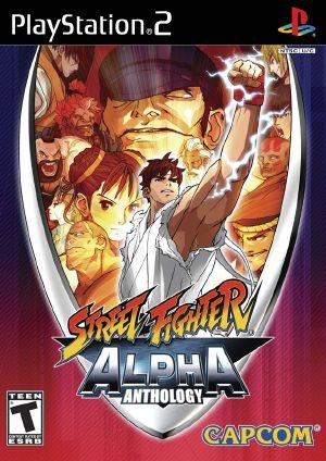 Street Fighter Alpha Anthology PS2 Front cover