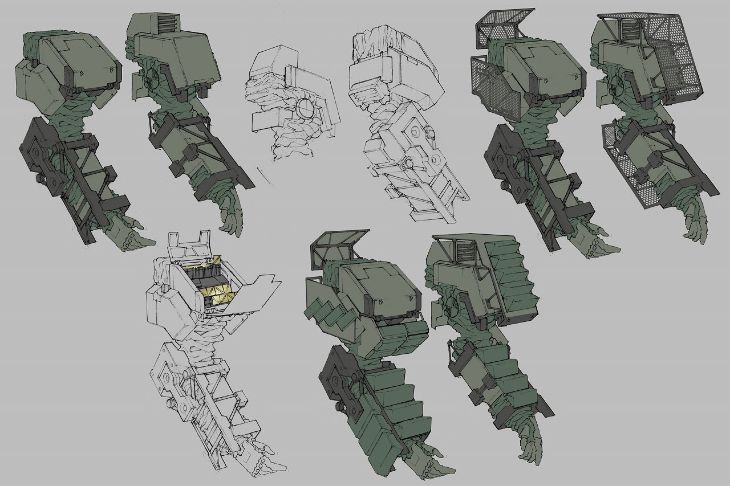 Armored Core V Concept Art & Characters