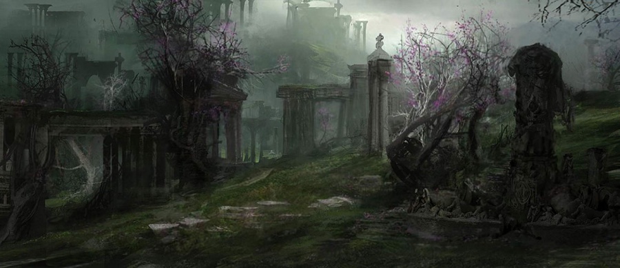 Dark Souls 2 concept art show environments, weapons and undead