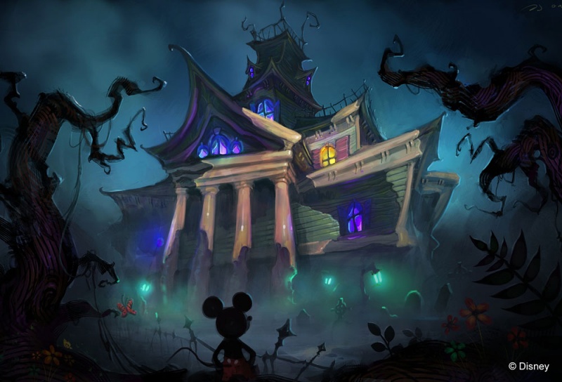 epic mickey clock tower concept art