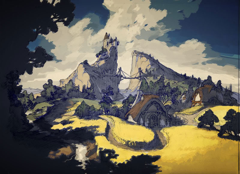 Final Fantasy The 4 Heroes of Light Concept Art