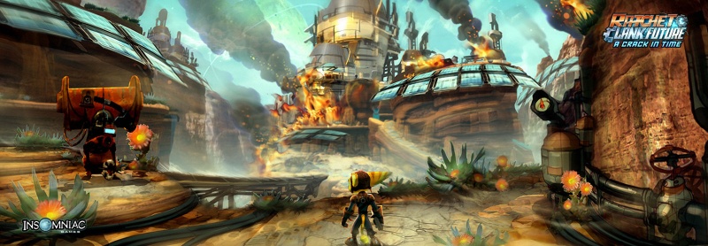 ratchet and clank a crack in time wallpaper