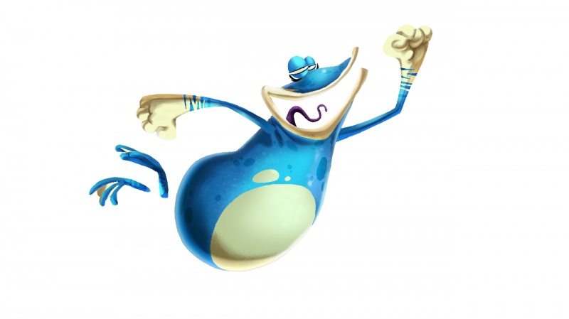 A Ray'ce to the Finish original Rayman Legends Art 