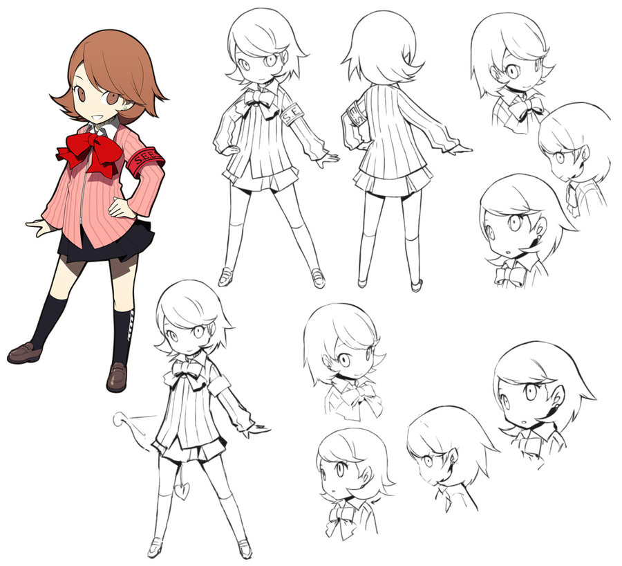 Persona Q: Shadow of the Labyrinth Concept Art & Characters