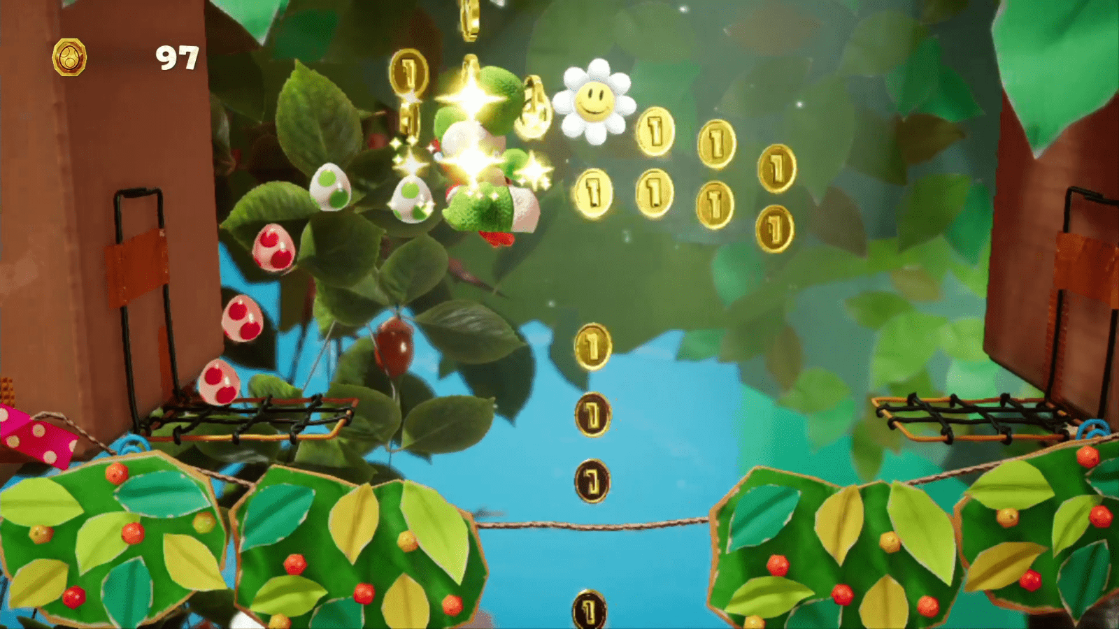 Weighing Acorns Yoshi's Crafted World Walkthrough Neoseeker