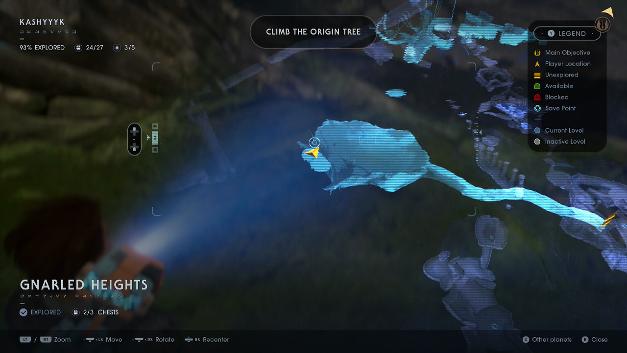 Kashyyyk Climb the Origin Tree Star Wars Jedi Fallen Order