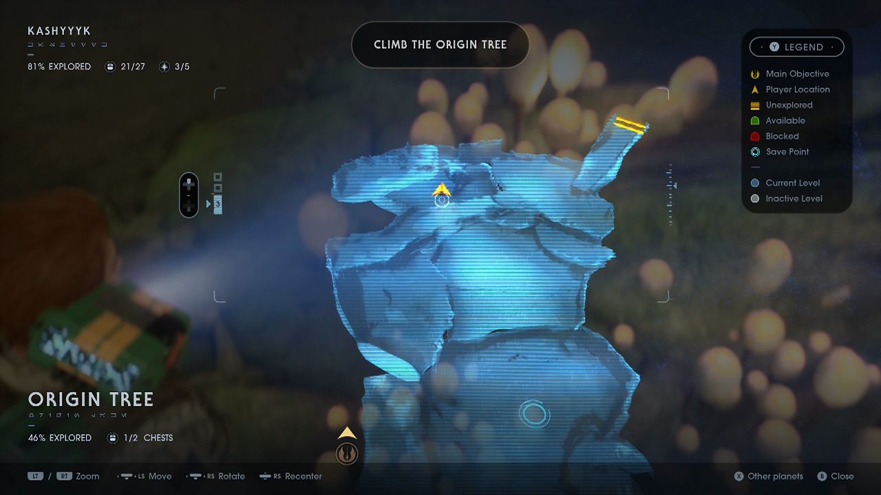 Kashyyyk Climb the Origin Tree Star Wars Jedi Fallen Order