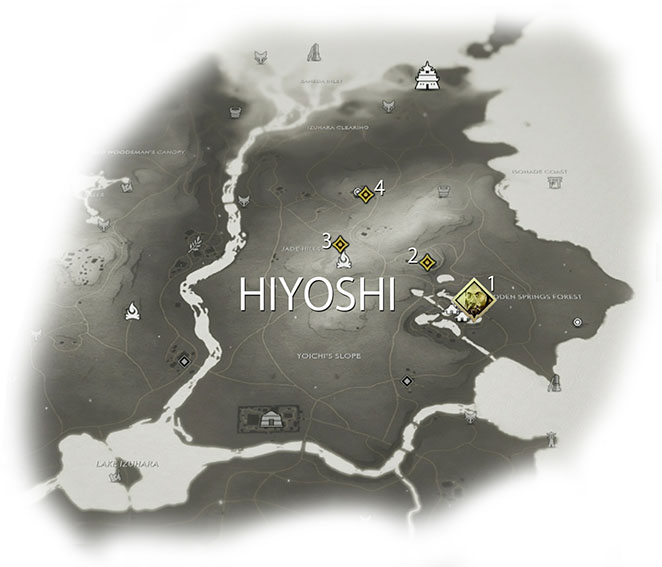 ghosts of tsushima izuhara map