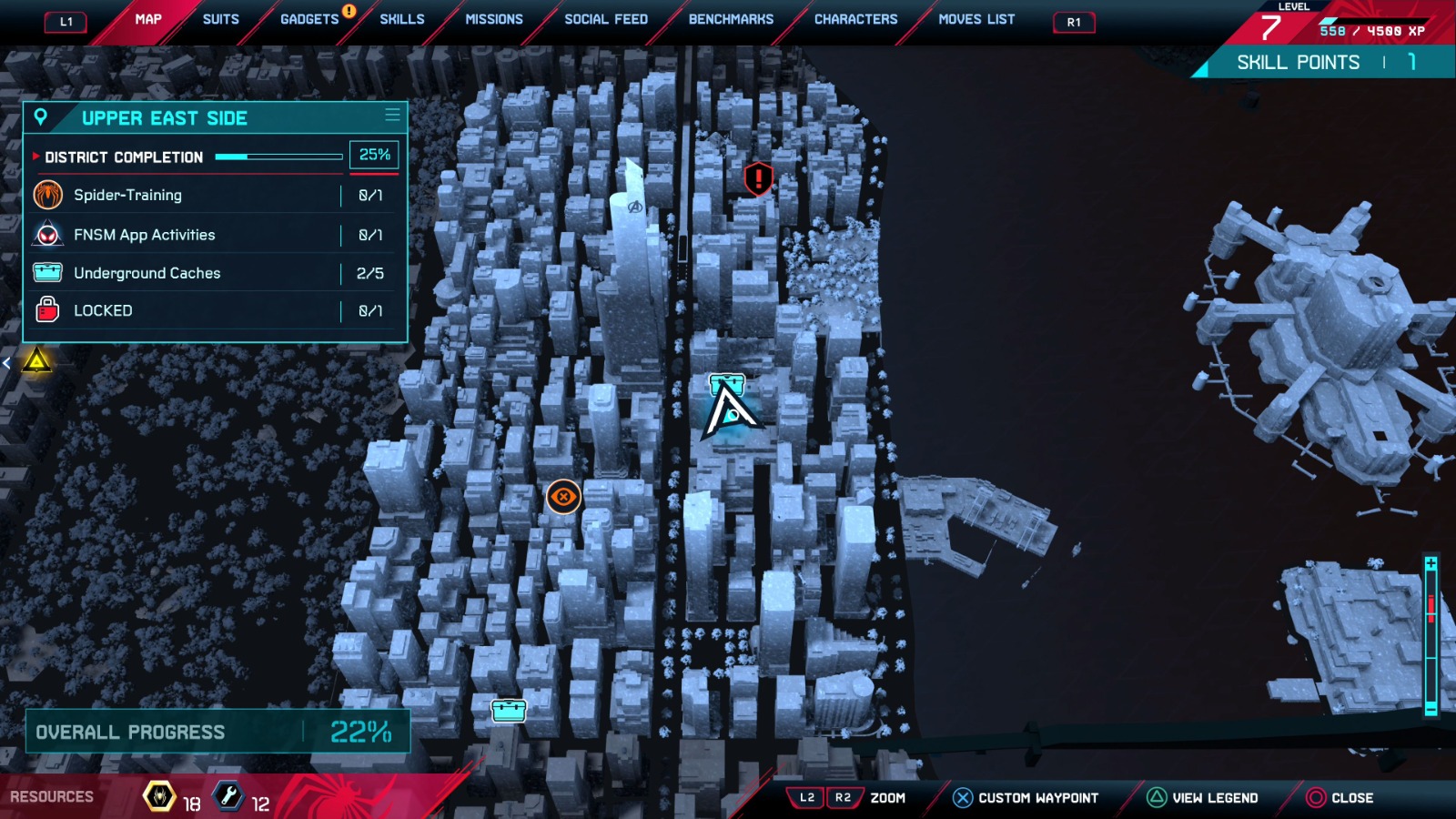 SpiderMan Miles Morales Underground Caches "Upper East Side