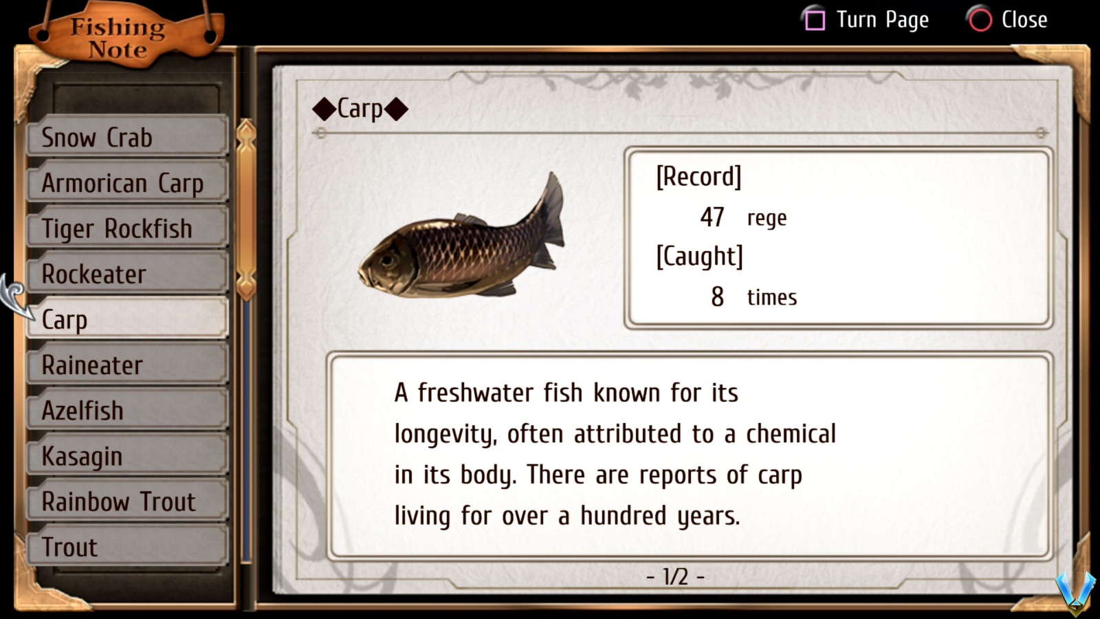 Trails from Zero - Fishing Guide - The Legend of Heroes: Trails from ...