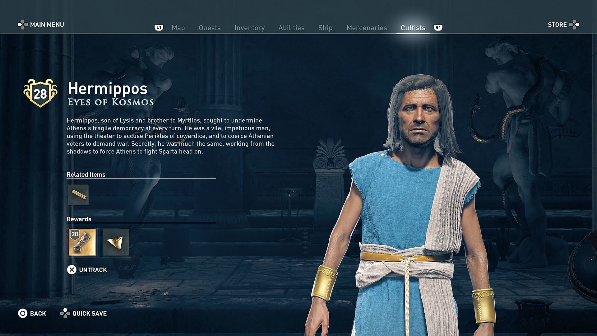 Branch Eyes Of Kosmos Assassin S Creed Odyssey Walkthrough Neoseeker