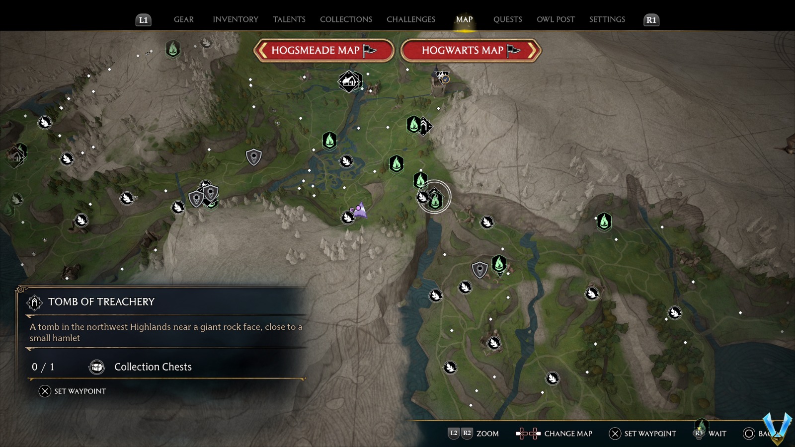 Hogwarts Legacy All Collection Chests Coastal Cavern Locations