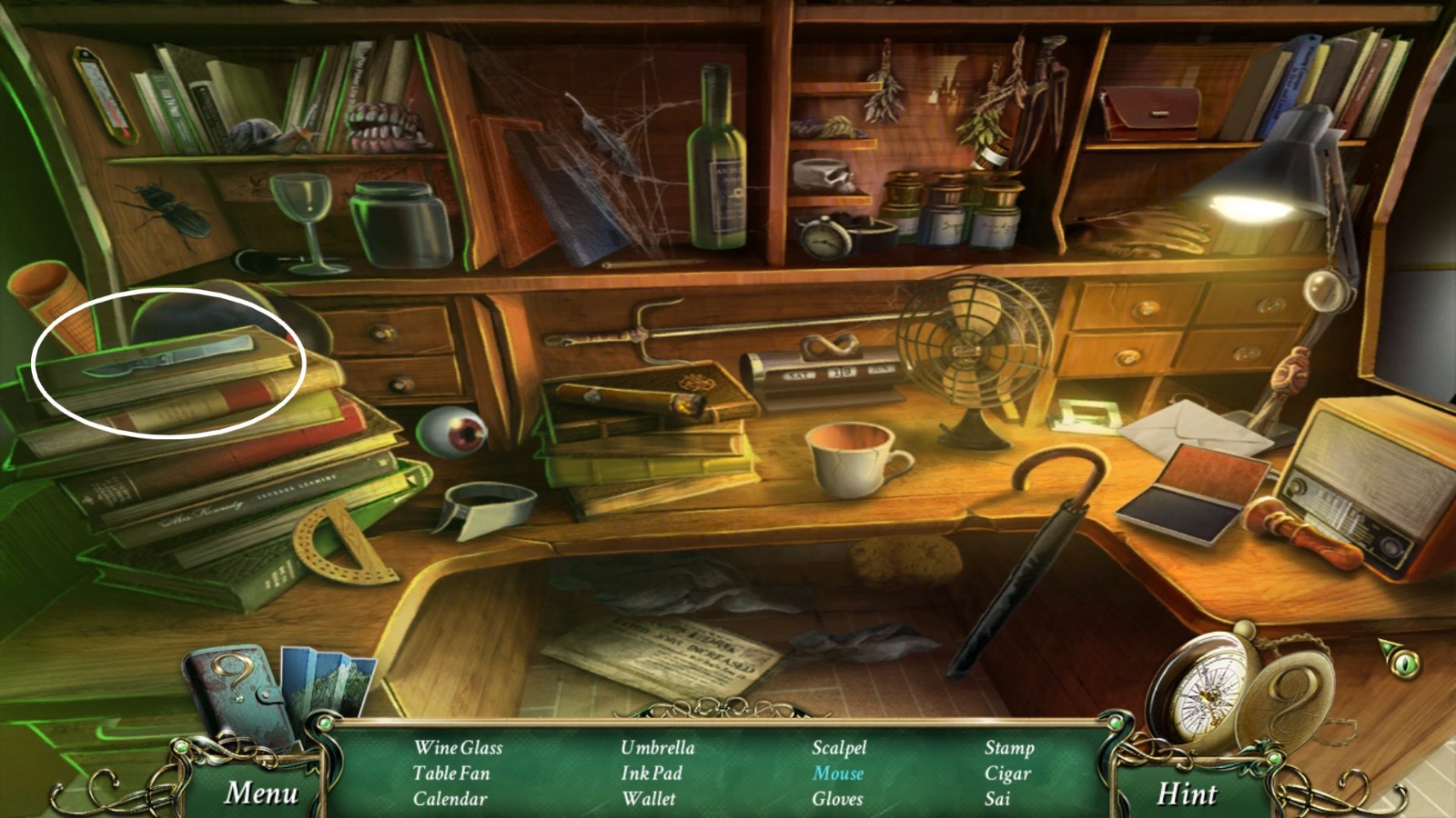 Hidden Objects Scenes (main) - 9 Clues: The Secret Of Serpent Creek 