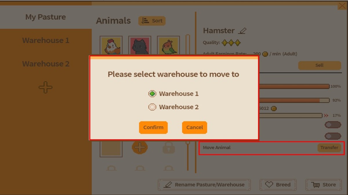 Tiny Pasture Pasture Slots and Warehouses Guide - Neoseeker